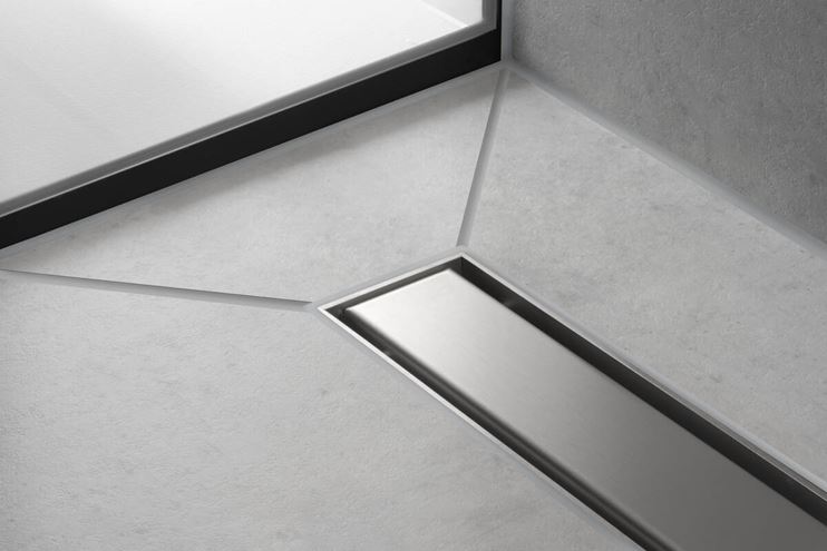 HANSGROHE 700 RAINDRAIN MATCH vrchní sada sprchového žlabu, s výškově stavitelným rámem, matná černá 56037670 Obrázek - fotka