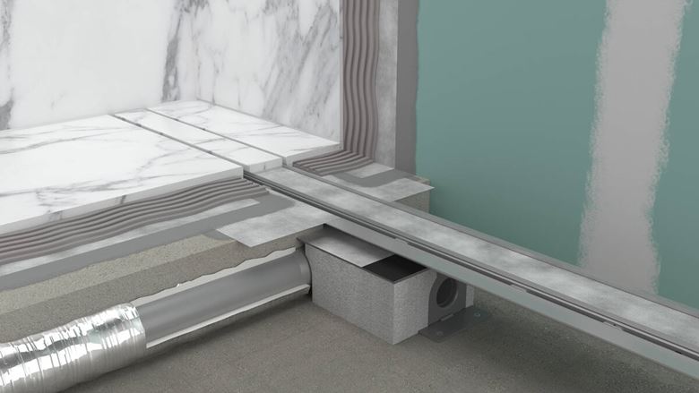 HANSGROHE 800 RAINDRAIN ROCK vrchní sada sprchového žlabu, zkracovatelný, k položení dlažby 56031000 Obrázek - fotka