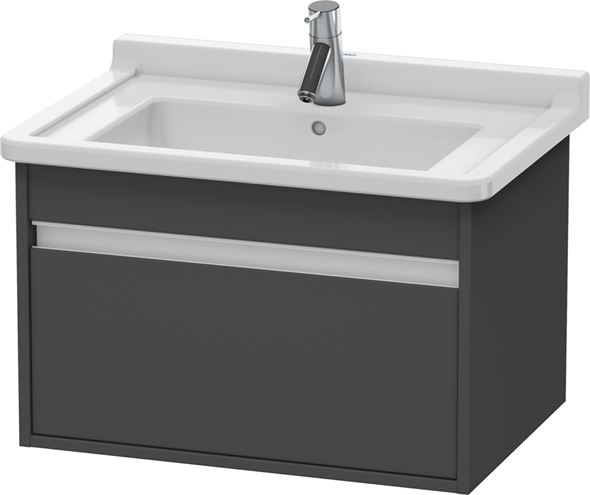 DURAVIT KETHO skříňka pod umyvadlo 65x45,5x41 cm, 1 zásuvka, Graphit matt KT666304949 Obrázek - fotka