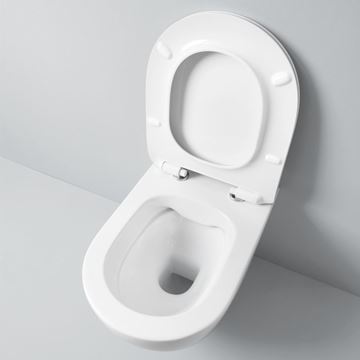 ARTCERAM FILE 2.0 závěsné WC, Rimless splachování, lesklá bílá  FLV004 01,30 Obrázek - fotka