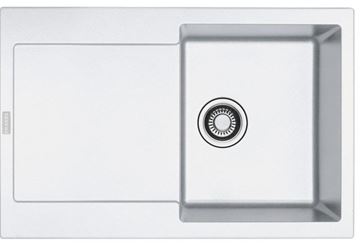 FRANKE MARIS MRG 611 fragranitový dřez 780x500 mm, otočný, odkapávač, bílá led