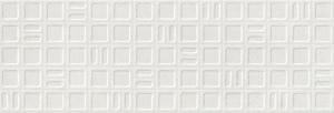 ARGENTA GRAVEL dekor 40x120 cm, mat reliéf, square white