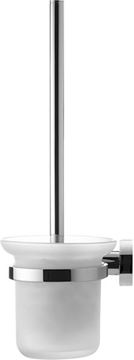 DURAVIT D-CODE WC štětka, nástěnná, matné sklo, chrom