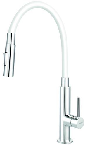 NOVASERVIS dřezová baterie, s flexi ramínkem a sprškou, bílá/chrom 70730,0B Obrázek - Hlavní obrázek
