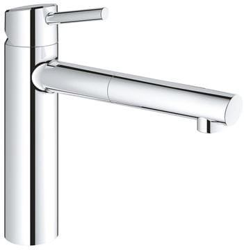 GROHE CONCETTO dřezová baterie, s vytahovací koncovkou, chrom