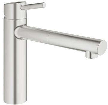 GROHE CONCETTO dřezová baterie, s vytahovací koncovkou, supersteel
