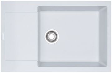 FRANKE MARIS MRG 611-78 BB fragranitový dřez 780x500 mm, otočný, odkapávač, bílá led