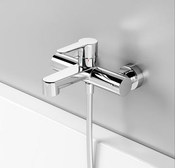 RAVAK PURI PU 022.00 vanová nástěnná baterie, s přepínačem, chrom X070115 Obrázek - fotka