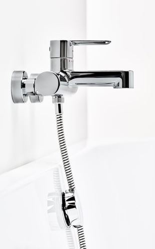 RAVAK PURI PU 022.00 vanová nástěnná baterie, s přepínačem, chrom X070115 Obrázek - fotka