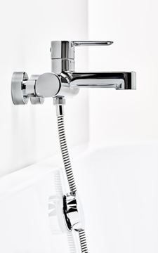 RAVAK PURI PU 022.00 vanová nástěnná baterie, s přepínačem, chrom X070115 Obrázek - fotka