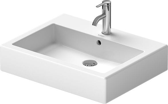 DURAVIT VERO umyvadlo 60 cm, s otvorem pro baterii a přepadem 0454600000 Obrázek - fotka