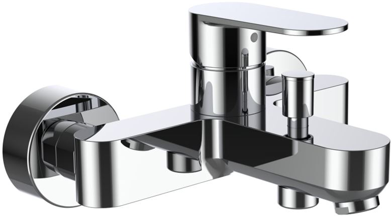 LAUFEN NEJA vanová nástěnná baterie, s přepínačem, chrom H3215170044001 Obrázek - Hlavní obrázek