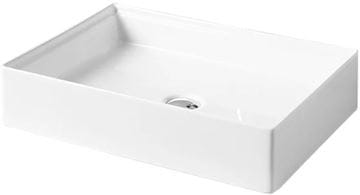ARTCERAM SCALINO umyvadlo na desku 55 cm, bez přepadu, lesklá bílá  SCL002 01,00 Obrázek - fotka