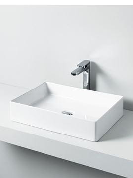 ARTCERAM SCALINO umyvadlo na desku 55 cm, bez přepadu, lesklá bílá  SCL002 01,00 Obrázek - fotka