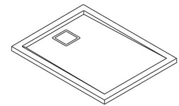 RONAL LIVADA W20AS sprchová vanička 80x120 cm, litý mramor, bez nožiček W20AS 080 120 04 Obrázek - fotka