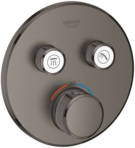 GROHE GROHTHERM SMARTCONTROL podomítková termostatická baterie, pro 2 spotřebiče, Water Saving, kartáčovaný hard graphite 29119AL0 Obrázek - Hlavní obrázek