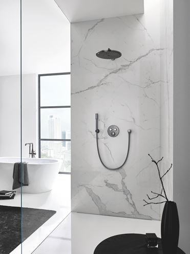 GROHE GROHTHERM SMARTCONTROL podomítková termostatická baterie, pro 2 spotřebiče, Water Saving, kartáčovaný hard graphite 29119AL0 Obrázek - fotka