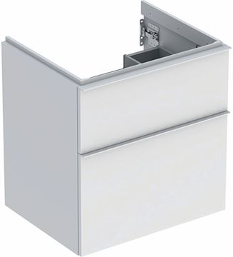 GEBERIT ICON skříňka pod umyvadlo 59,2x47,6x61,5 cm, 2 zásuvky, matná bílá