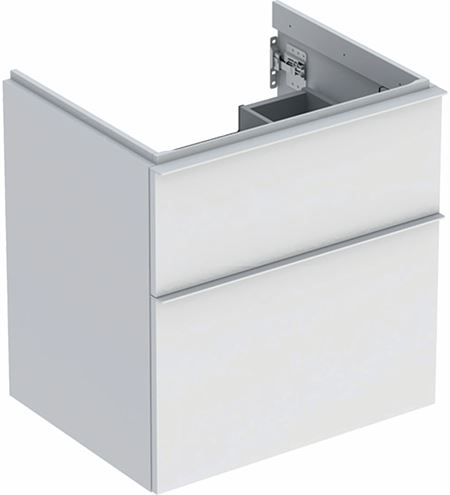 GEBERIT ICON skříňka pod umyvadlo 59,2x47,6x61,5 cm, 2 zásuvky, matná bílá 502.303.01.3 Obrázek - Hlavní obrázek