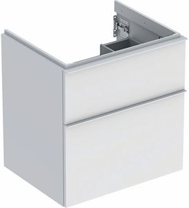 GEBERIT ICON skříňka pod umyvadlo 59,2x47,6x61,5 cm, 2 zásuvky, matná bílá