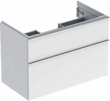 GEBERIT ICON skříňka pod umyvadlo 88,8x47,6x61,5 cm, 2 zásuvky, lesklá bílá