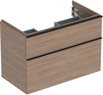 GEBERIT ICON skříňka pod umyvadlo 88,8x47,6x61,5 cm, 2 zásuvky, dub