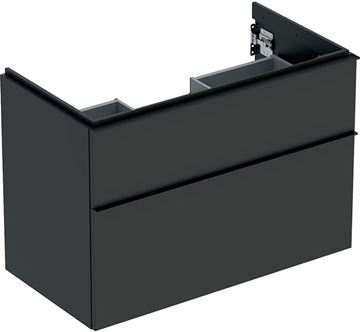 GEBERIT ICON skříňka pod umyvadlo 88,8x47,6x61,5 cm, 2 zásuvky, matná lávová