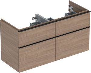 GEBERIT ICON skříňka pod dvojumyvadlo 118,4x47,6x61,5 cm, 4 zásuvky, dub