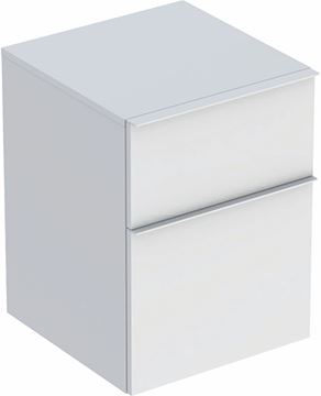 GEBERIT ICON nízká skříňka 45x47,6x60 cm, 2 zásuvky, matná bílá
