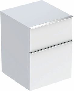 GEBERIT ICON nízká skříňka 45x47,6x60 cm, 2 zásuvky, lesklá bílá