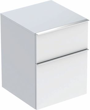 GEBERIT ICON nízká skříňka 45x47,6x60 cm, 2 zásuvky, lesklá bílá
