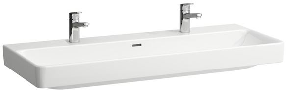 LAUFEN PRO S umyvadlo 120 cm, se 2 otvory pro baterie a přepadem H8149650001071 Obrázek - Hlavní obrázek