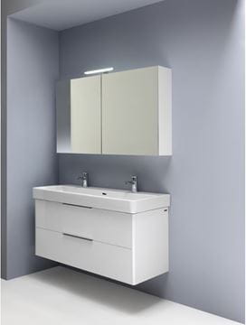 LAUFEN PRO S umyvadlo 120 cm, se 2 otvory pro baterie a přepadem H8149650001071 Obrázek - fotka