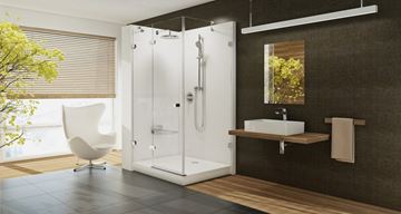CONCEPT 100 panel ke sprchové vaničce obdélník 1000x800mm, levý, bílá XA83AL0101005 Obrázek - fotka