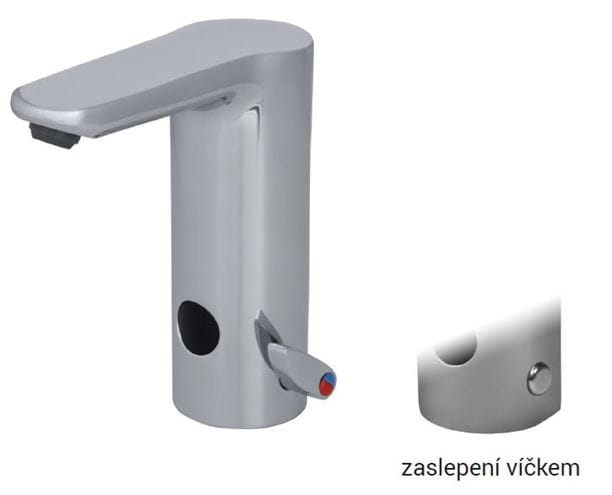 CONCEPT 100 umyvadlová senzorová baterie s regulací teploty, napájení z baterie, chrom SB-PT54BN Obrázek - fotka