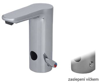 CONCEPT 100 umyvadlová senzorová baterie s regulací teploty, napájení z baterie, chrom SB-PT54BN Obrázek - fotka