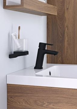 RAVAK 10° FREE BLACK umyvadlová stojánková baterie, černá X070150 Obrázek - fotka