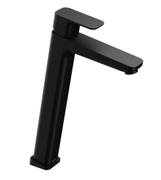 RAVAK 10° FREE BLACK umyvadlová stojánková baterie, černá