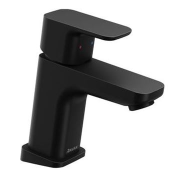 RAVAK 10° FREE BLACK umyvadlová stojánková baterie, matná černá