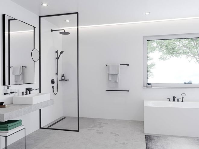 HANSGROHE CROMA 280 1JET horní sprcha pr. 280 mm, matná černá 26220670 Obrázek - fotka