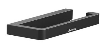 RAVAK 10° BLACK TD 400.20 držák toaletního papíru, nástěnný, matná černá