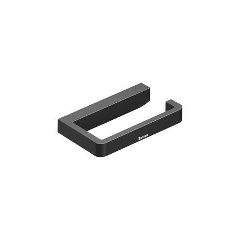 RAVAK 10° BLACK TD 400.20 držák toaletního papíru, nástěnný, matná černá X07P565 Obrázek - fotka