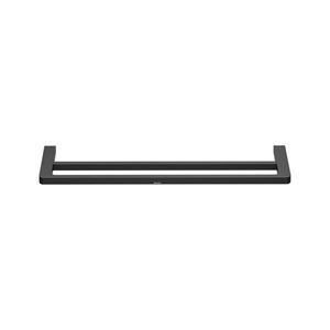 RAVAK 10° BLACK TD 320.20 držák ručníků 630 mm, dvojramenný, matná černá