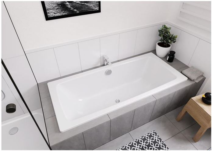 CONCEPT 100 DUO vana 180x80 cm, pro 2 osoby, bez nožiček, smaltovaná ocel 772515390001 Obrázek - fotka
