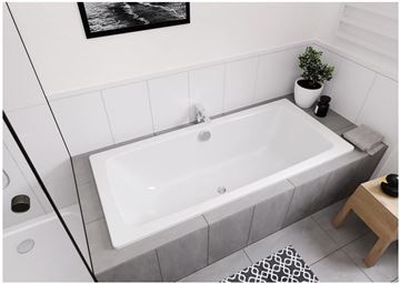 CONCEPT 100 DUO vana 180x80 cm, pro 2 osoby, bez nožiček, smaltovaná ocel 772515390001 Obrázek - fotka