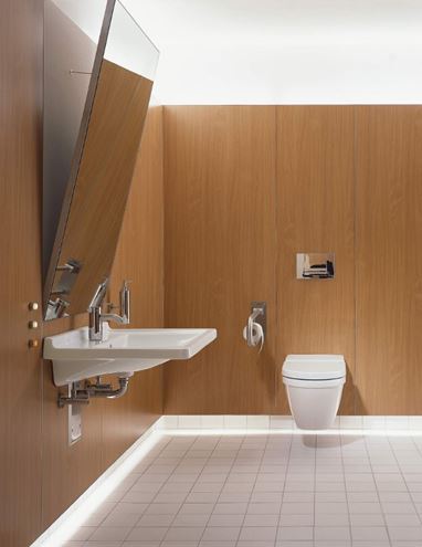 DURAVIT STARCK 3 bezbariérové umyvadlo 70 cm, s otvorem pro baterii a přepadem 0309700000 Obrázek - fotka