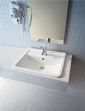 DURAVIT STARCK 3 umyvadlo 56 cm, s otvorem pro baterii a přepadem 0302560000 Obrázek - fotka