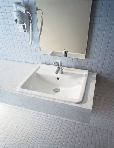 DURAVIT STARCK 3 umyvadlo 56 cm, s otvorem pro baterii a přepadem 0302560000 Obrázek - fotka
