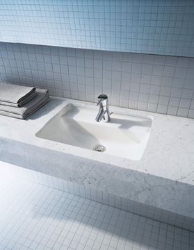 DURAVIT STARCK 3 umyvadlo 49 cm, s otvorem pro baterii a přepadem 0302490000 Obrázek - fotka