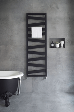ZEHNDER KAZEANE designový radiátor 1340/600, připojení spodní, black matt RK-130-060-0557 Obrázek - fotka